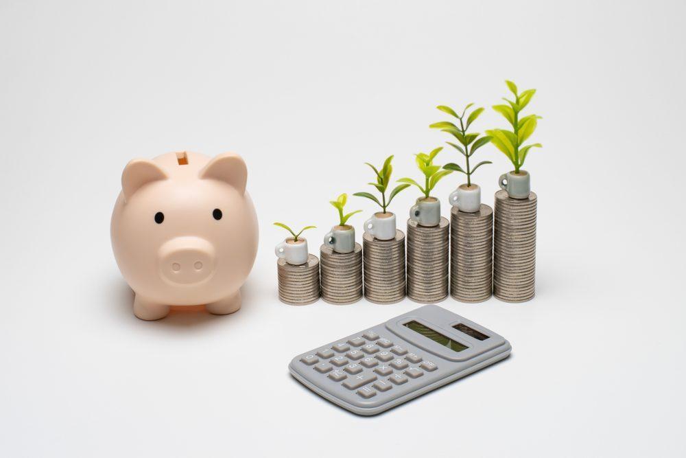給付金と貯蓄のイメージ